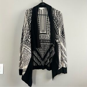 Dani Collection Black and Cream Women's Cardigan